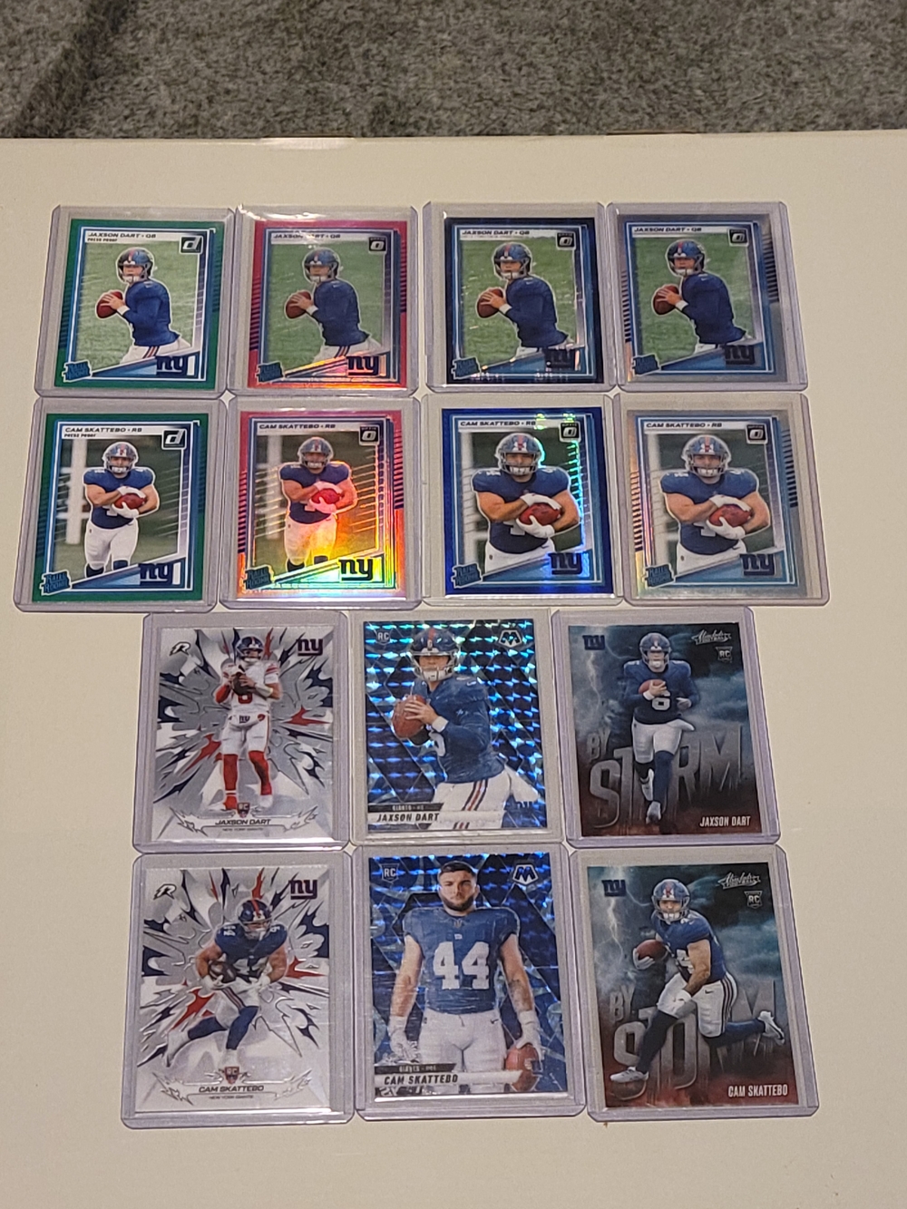 Panini New York Giants Trading Card Lot